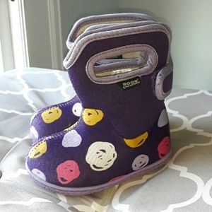 BABY BOGS SKI DOT waterproof boots infant size 5